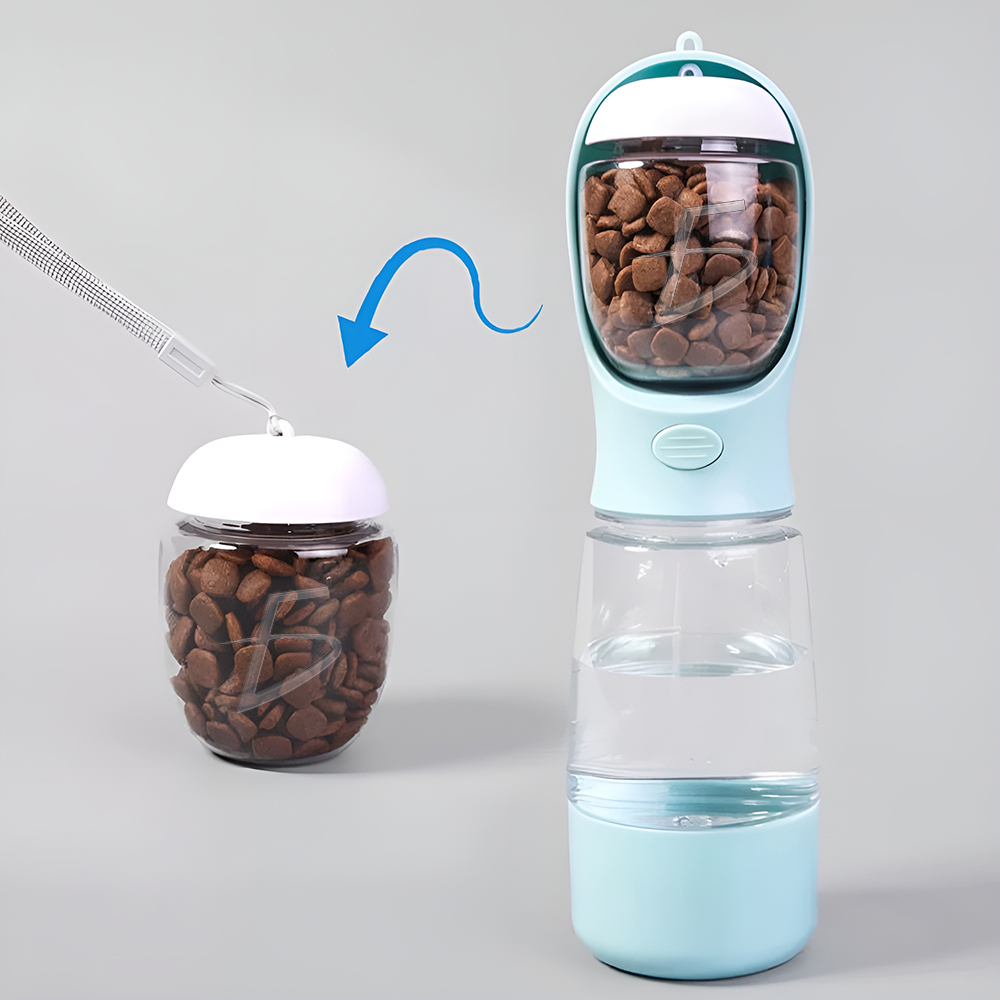 Botella Portátil 3 en 1 para Perros – Agua, Plato y Porta Bolsas - Image 2
