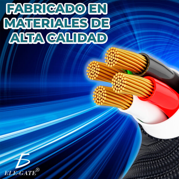 Cable USB 3.1  3 en 1 Alta Velocidad con Entradas Tipo C, lighting y V8 - Image 2