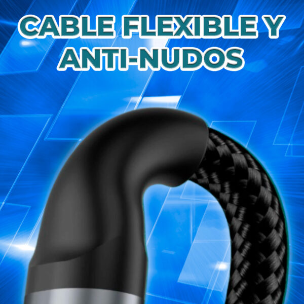 Cable USB 3.1  3 en 1 Alta Velocidad con Entradas Tipo C, lighting y V8 - Image 3