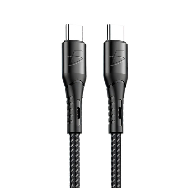Cable Entrelazado de Cordón 1M Tipo C a Tipo C 66W - Image 3