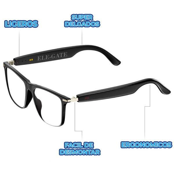 Lentes Inteligentes con Bluetooth Bocinas Integradas - Image 3