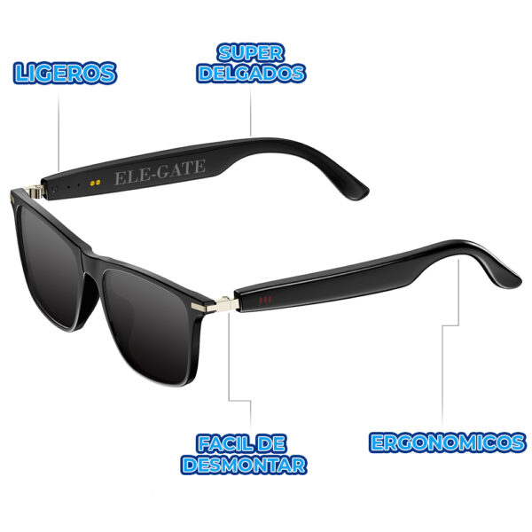 Lentes de Sol con Filtro UV Inteligentes con Bluetooth y Bocina - Image 3