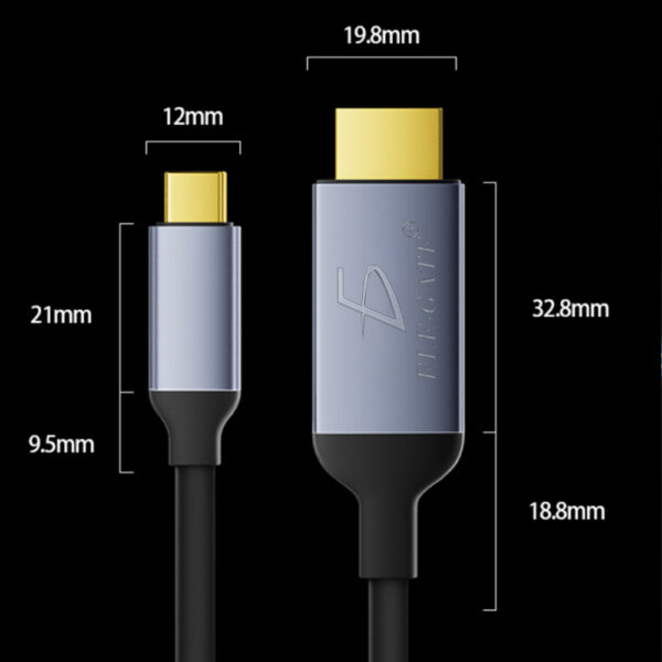 Cable Adaptador USB-C Thunderbolt a HDMI 4K 1.5 Metros - Image 3