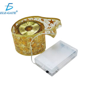 Listón de Tela con Alma de Alambre y Luz LED Cálida – 5 Metros