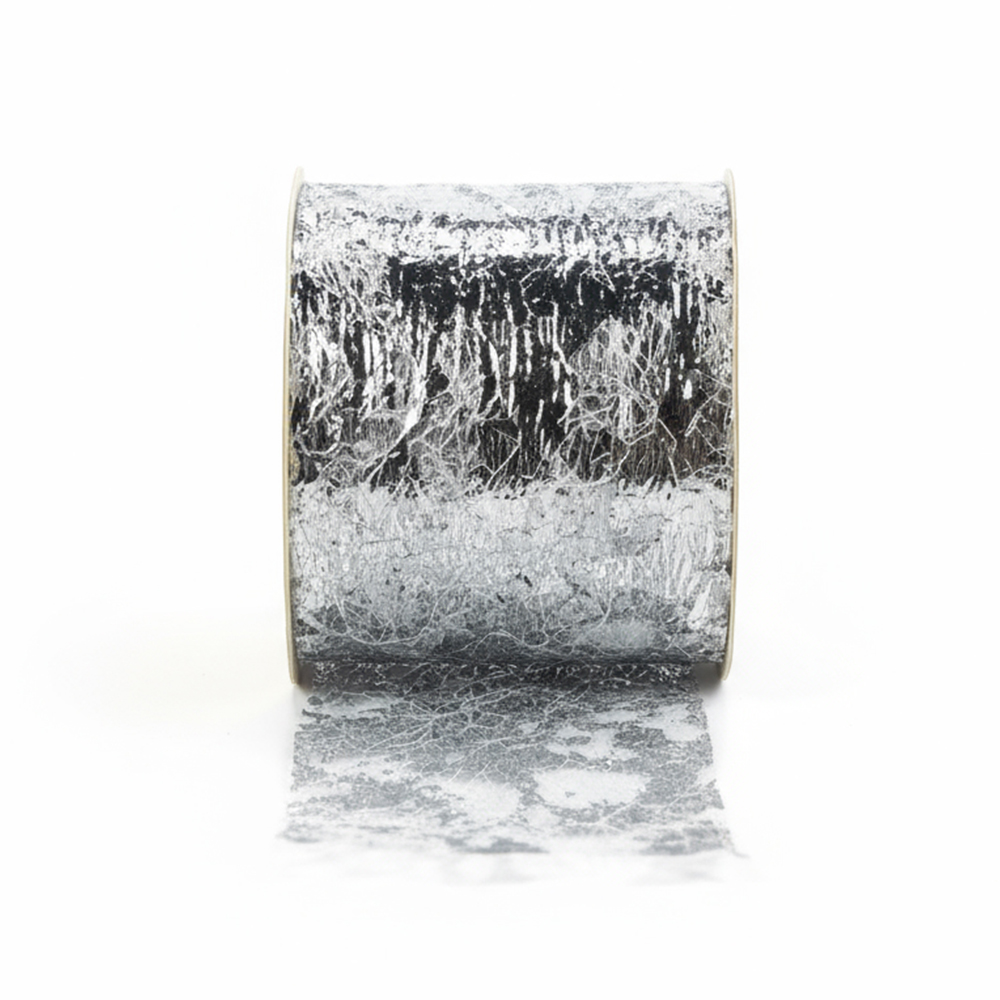 Listón Brilloso de Tela Acabado Metálico 2.7 Metros – Dorado, Plateado y Cobre - Image 3