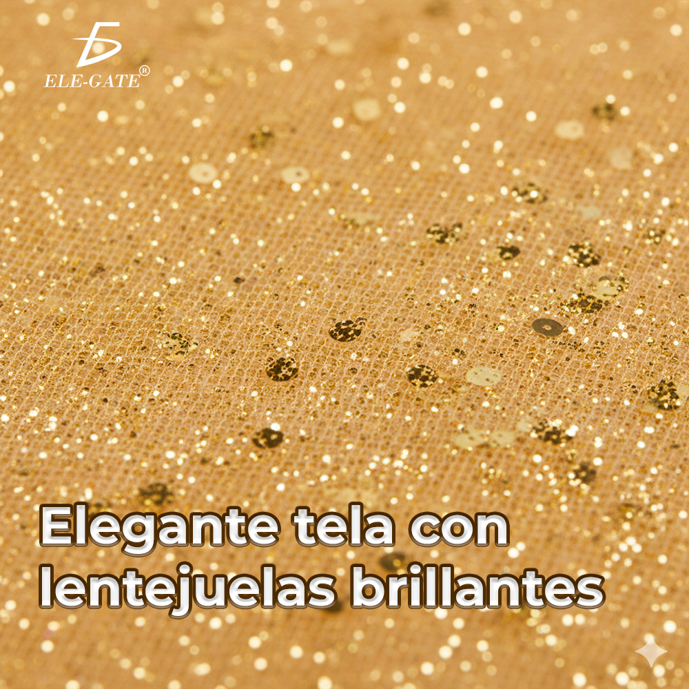 Camino de Mesa Decorativo con Acabado Abrillantado y Lentejuela 10 metros - Image 3