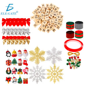 Kit de 284 Piezas de Adornos de Navidad – Manualidades y Decoración DIY para Árbol Navideño