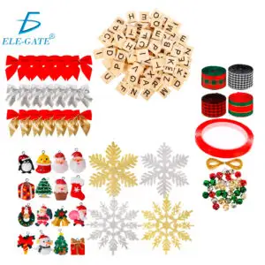 Kit de 284 Piezas de Adornos de Navidad – Manualidades y Decoración DIY para Árbol Navideño