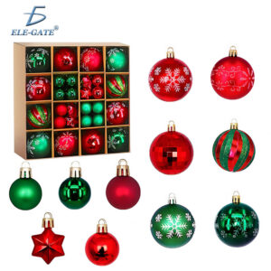 Esferas Navideñas Tipo Cristal 44 Piezas