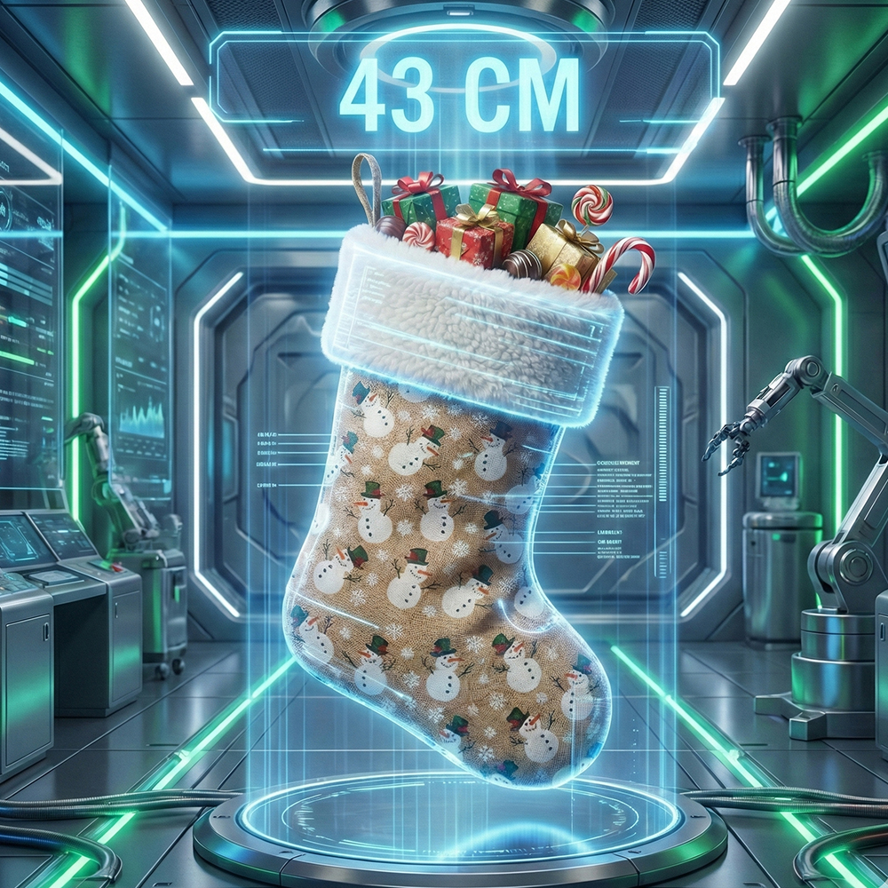 Bota navideña con diseño navideño– 43 cm - Image 3