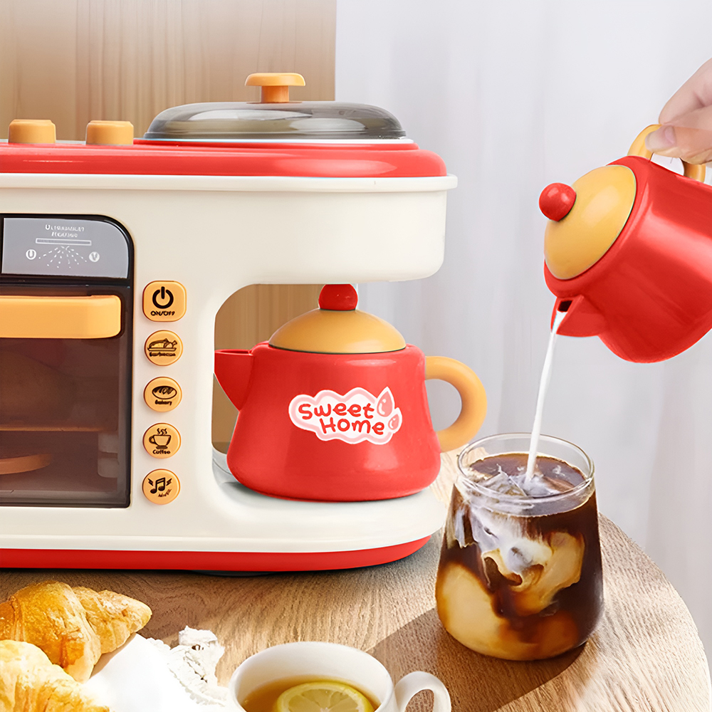 Cocina de Juguete con Luz, Sonido y Música – Set de 47 Piezas con Accesorios, Frutas, Verduras, Carnes y Utensilios - Image 3