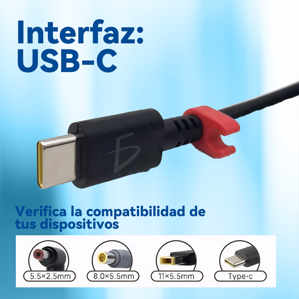 Cargador Compatible Laptop Lenovo 135W – Punta Tipo C (USB-C) - Image 2