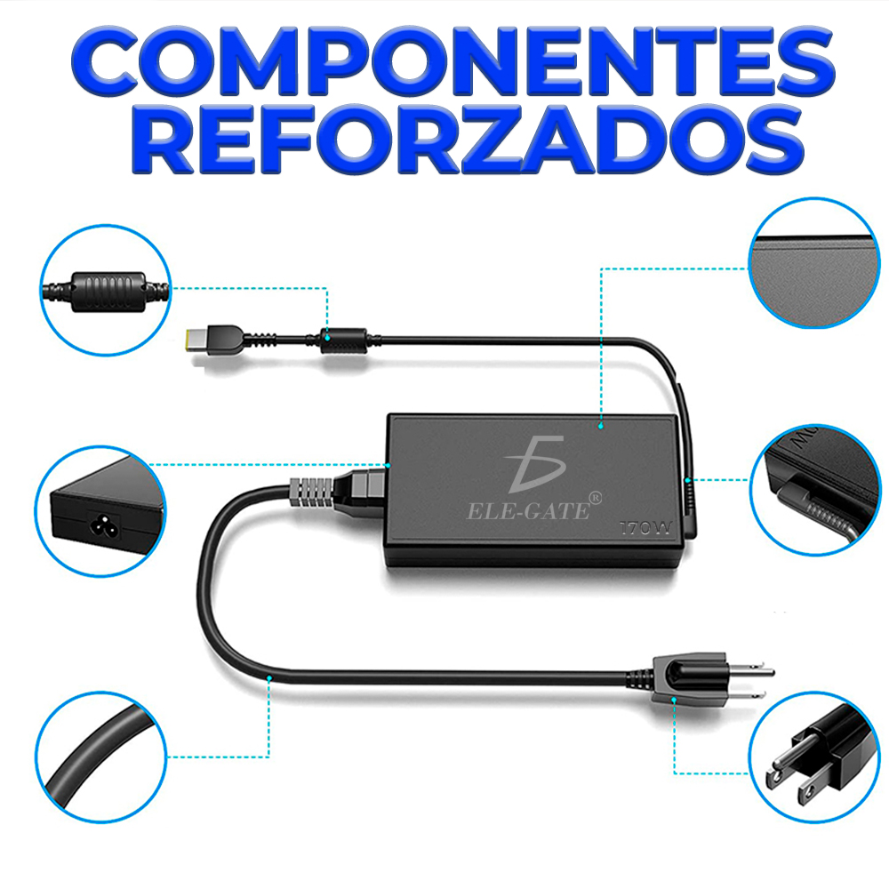 Cargador Compatible Laptop Lenovo 300W – Punta USB Amarilla - Image 2