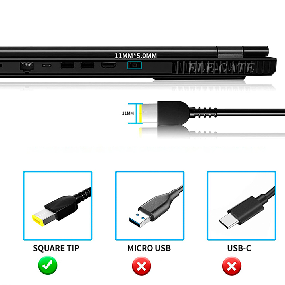 Cargador Compatible Laptop Lenovo ThinkPad 65W – Adaptador Slim con Cable de Poder - Image 2