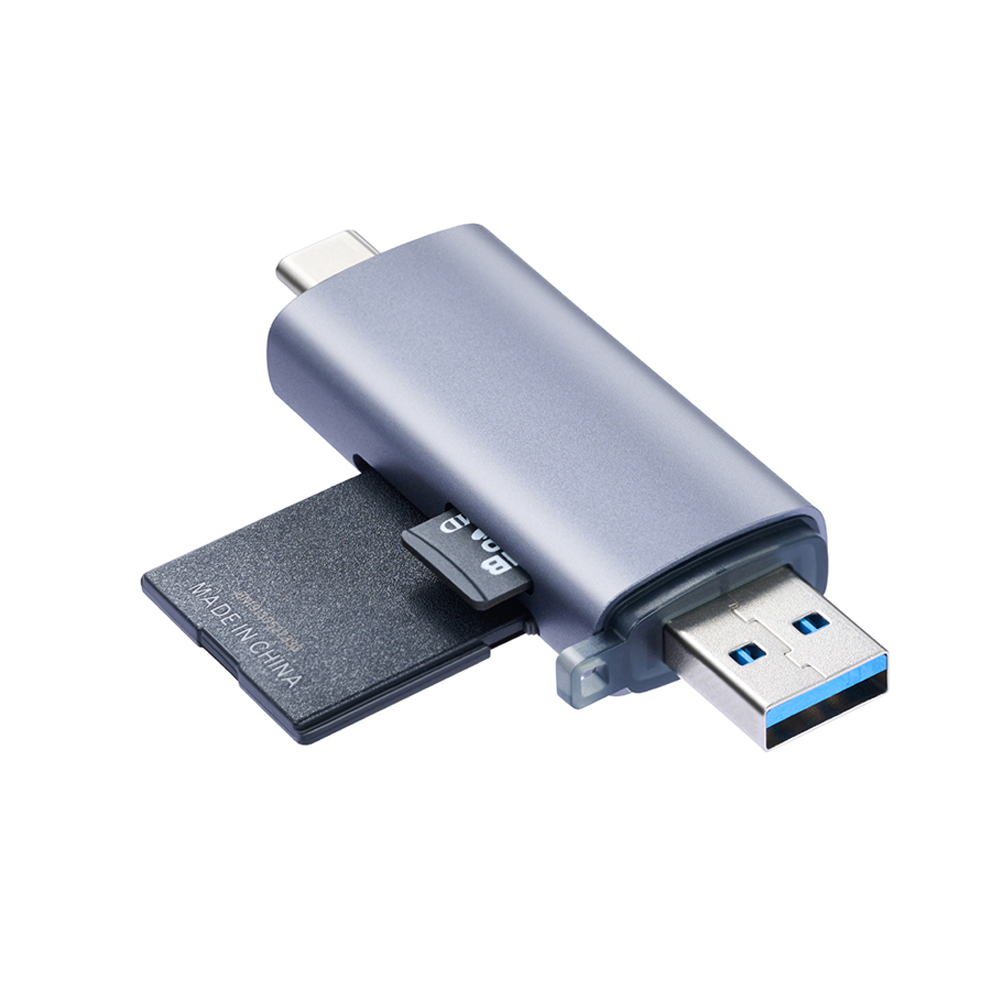 Lector de Tarjetas SD 3 en 1 con Adaptadores USB-C / USB / MicroUSB
