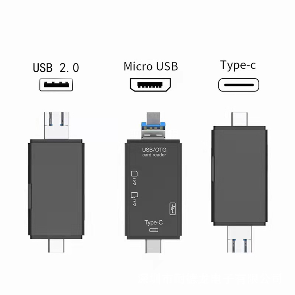 Lector de Tarjetas 6 en 1 USB 3.0 – OTG | SD / TF / Tipo C - Image 2