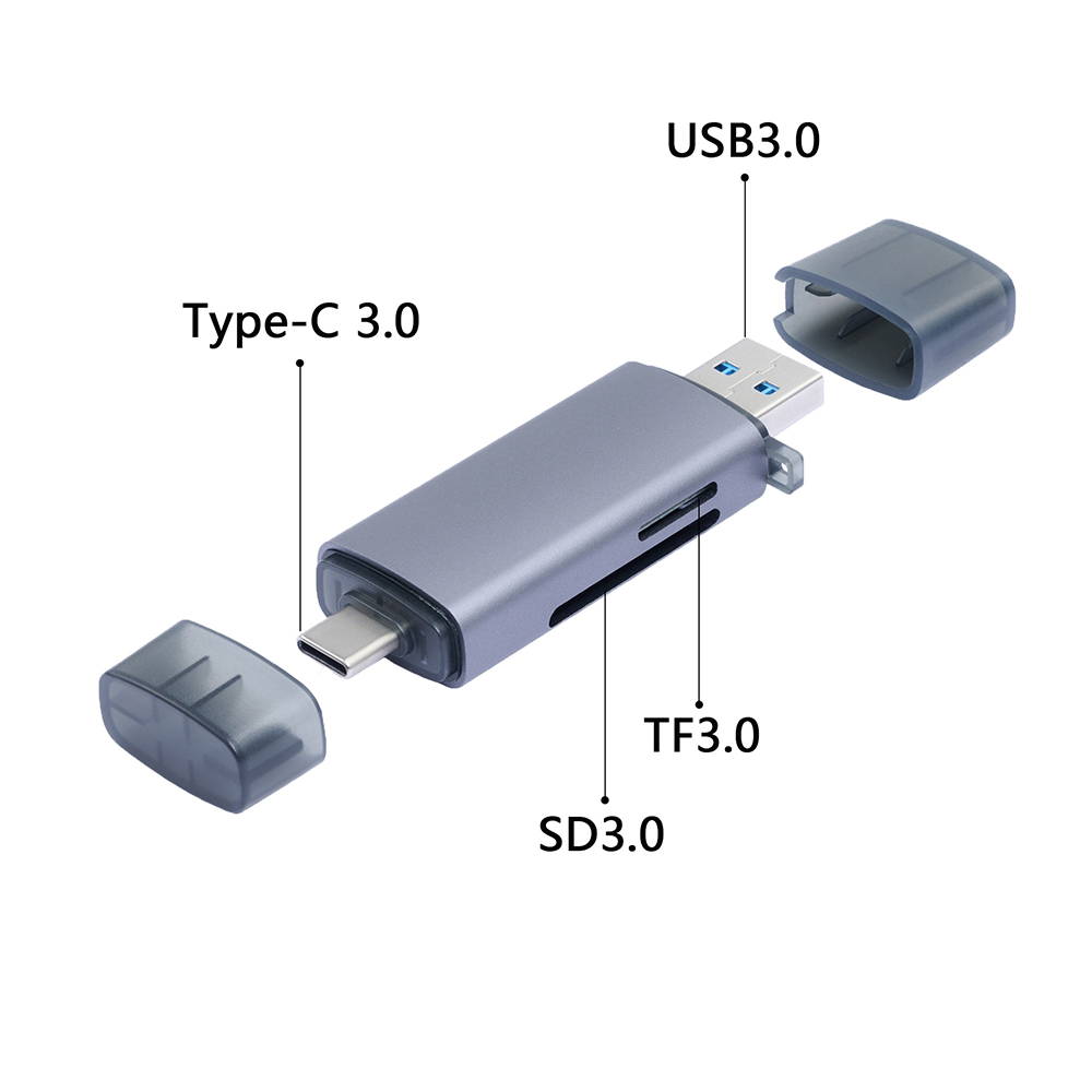 Lector de Tarjetas SD 3 en 1 con Adaptadores USB-C / USB / MicroUSB - Image 2