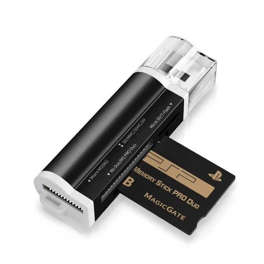 Lector de Tarjetas Multifunción USB 2.0 All In One – Carcasa de Aluminio con Diseño de Encendedor - Image 2