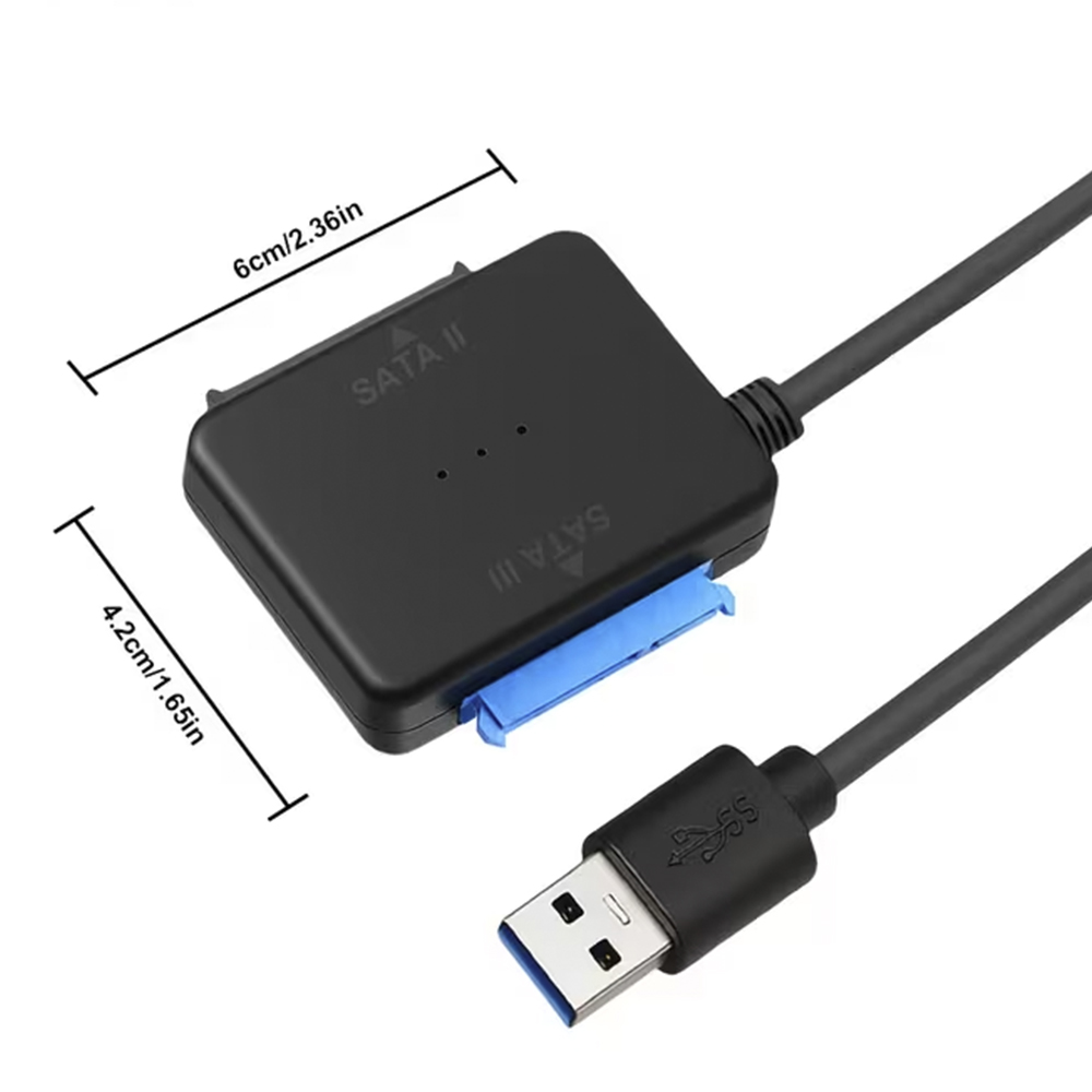 Adaptador Dual SATA a USB 3.0 – Lectura Simultánea de 2 HDD/SSD - Image 3