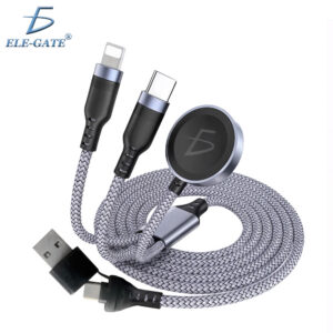 Cable Multifuncional con Conectores USB, Tipo C, iPhone y Apple Watch 100w PD