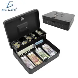 Caja Metálica para Efectivo y Monedas con Cerradura CON.125