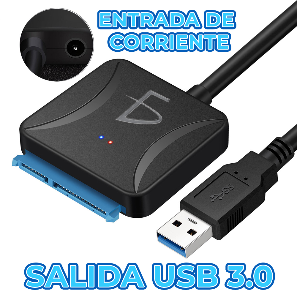 Adaptador SATA a USB 3.0 – Compatible con HDD/SSD 2.5” - Image 4