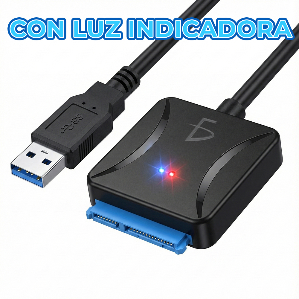 Adaptador SATA a USB 3.0 – Compatible con HDD/SSD 2.5” - Image 2