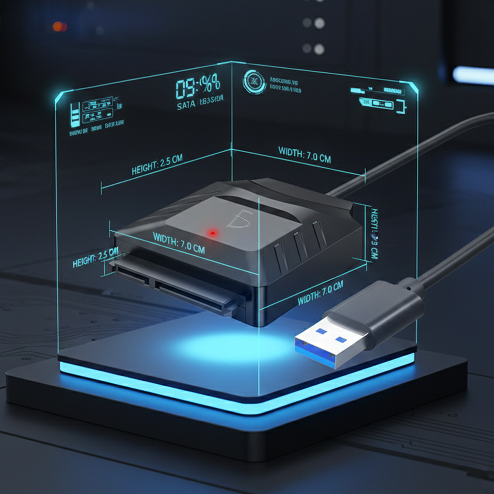 Adaptador USB 3.0 a SATA 22 pines con Fuente de Alimentación 12V – Para HDD/SSD 2.5” y HDD 3.5” - Image 4