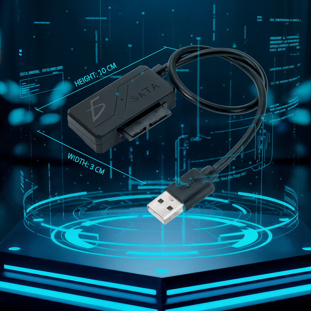 Cable Adaptador USB 2.0 a Slimline SATA 13 Pines para Unidad Óptica de Laptop – 480 Mbps - Image 4