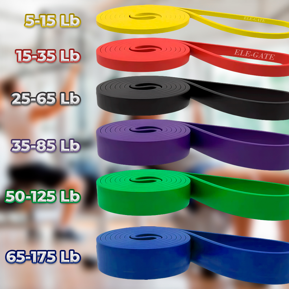 Juego de Bandas de Resistencia para Ejercicio en Casa – Power Loop de Látex Natural - Image 4