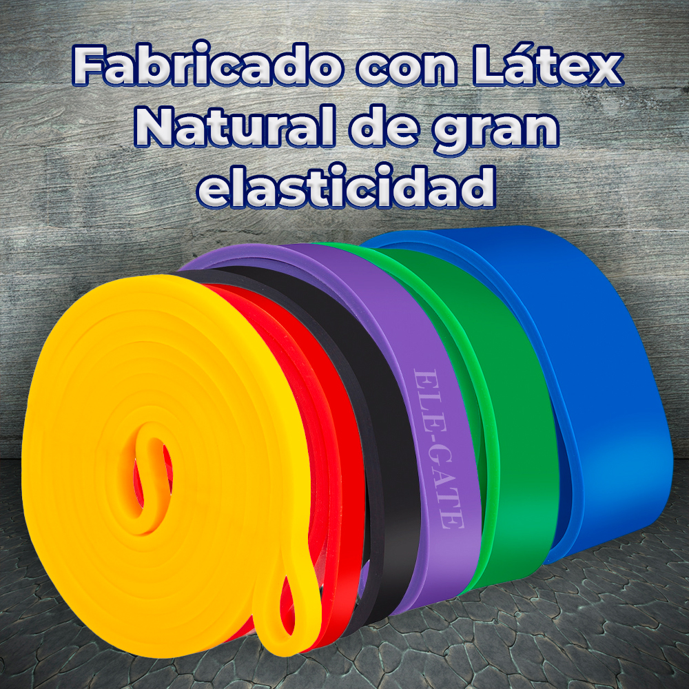 Juego de Bandas de Resistencia para Ejercicio en Casa – Power Loop de Látex Natural - Image 2