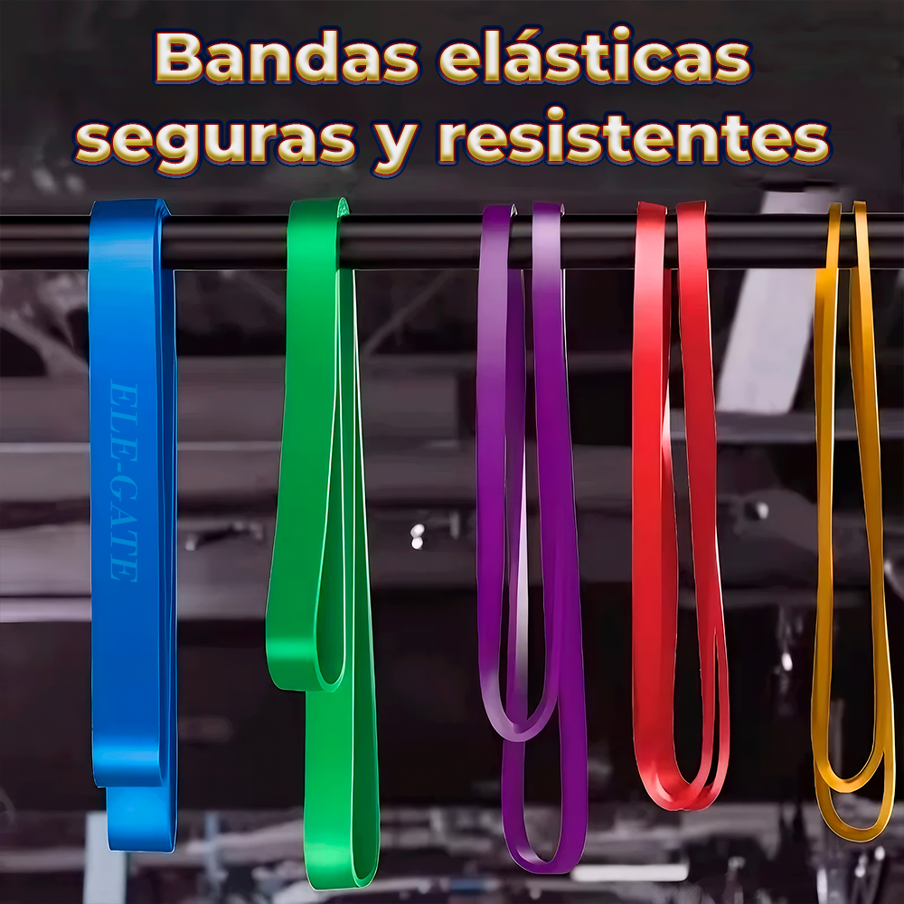 Juego de Bandas de Resistencia para Ejercicio en Casa – Power Loop de Látex Natural - Image 3