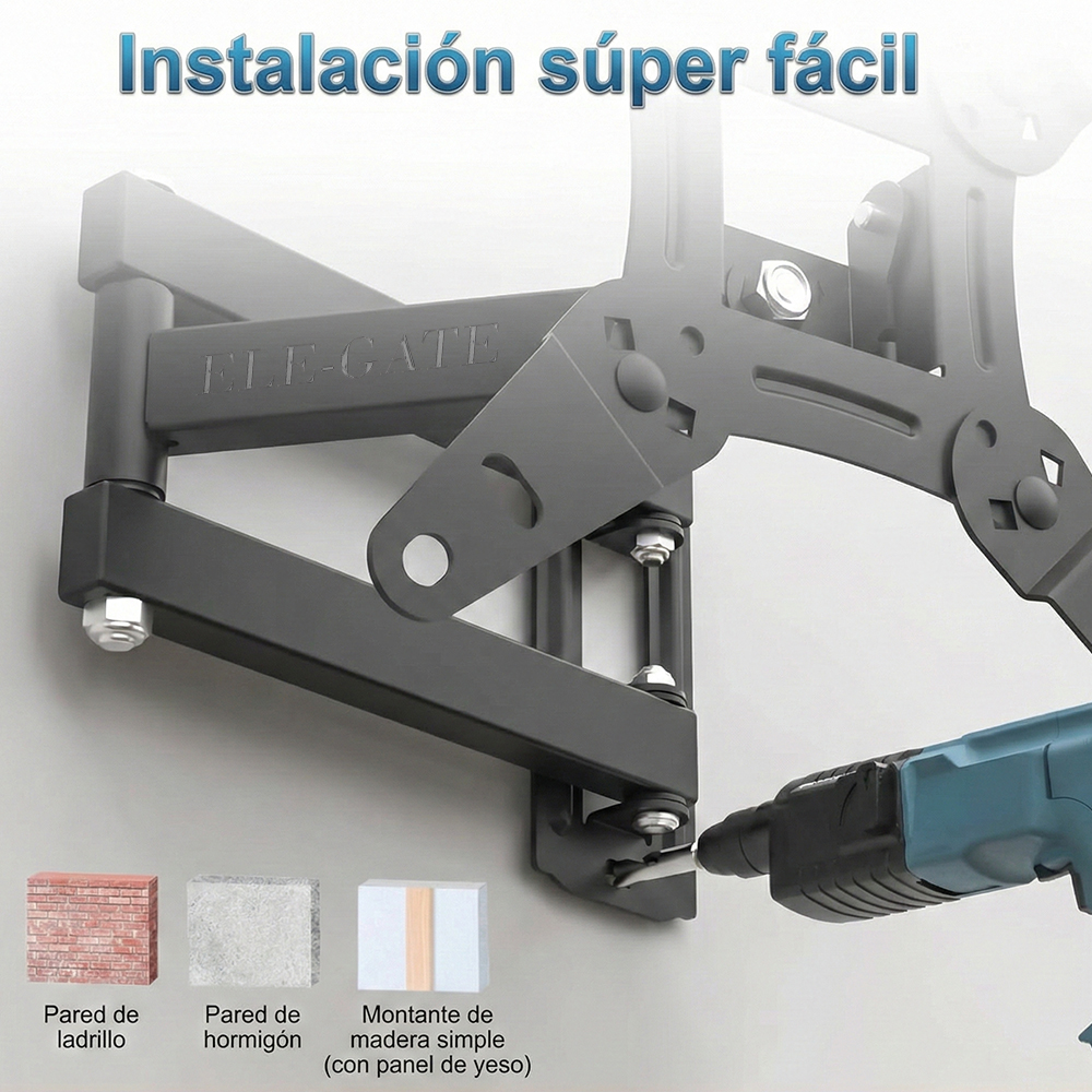Soporte de Pared para TV de 17 a 42 Pulgadas | Giratorio, Extensible e Inclinable | Hasta 20 kg - Image 4