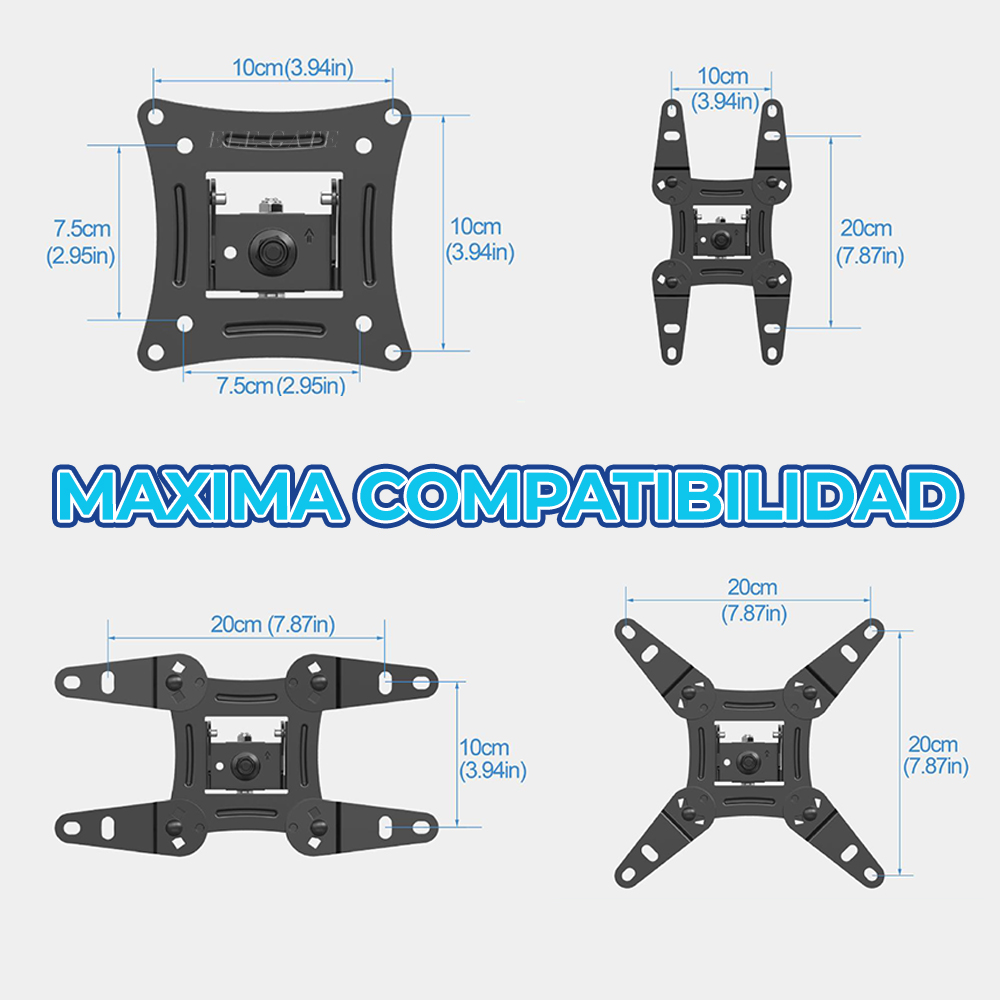 Soporte de Pared para TV de 17 a 42 Pulgadas | Giratorio, Extensible e Inclinable | Hasta 20 kg - Image 5