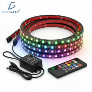 Kit de 4 Luces de Neón Impermeables para Coche 2 x 120 cm + 2 x 90 cm)