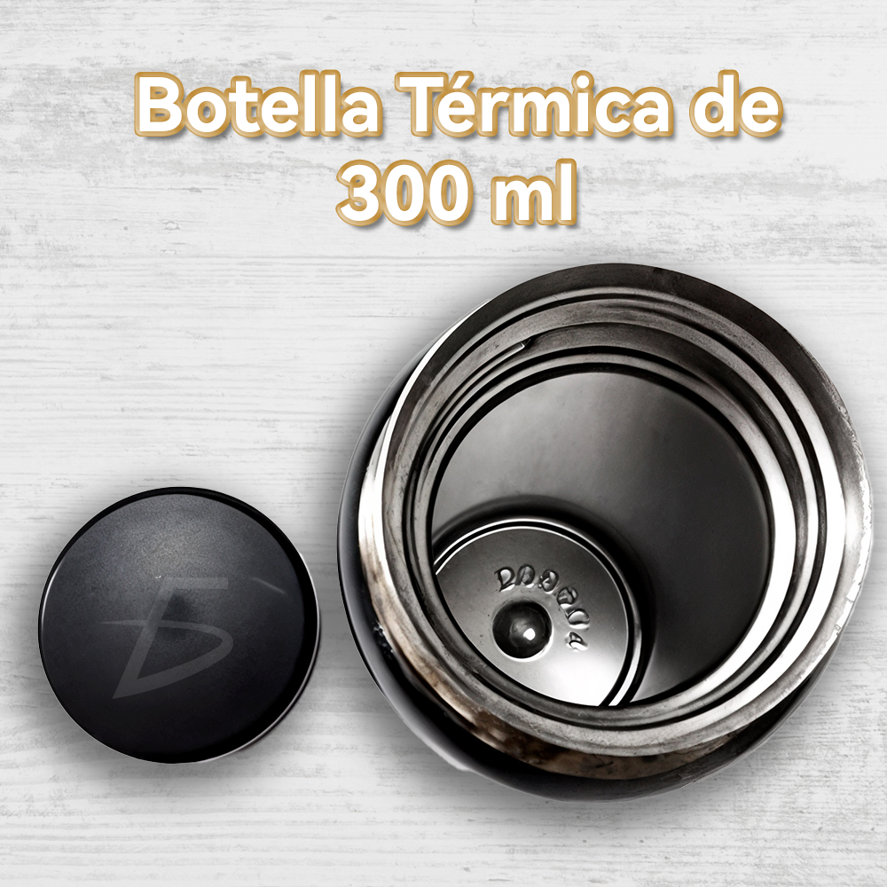 Set de Regalo Negro Esmaltado con Libreta, Termo de Acero Inoxidable y Pluma – Acabado Tipo Piel y Cierre Magnético - Image 3