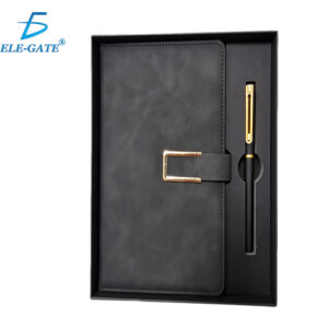 Set de Regalo con Libreta y Pluma – Acabado Tipo Piel con Cierre Magnético