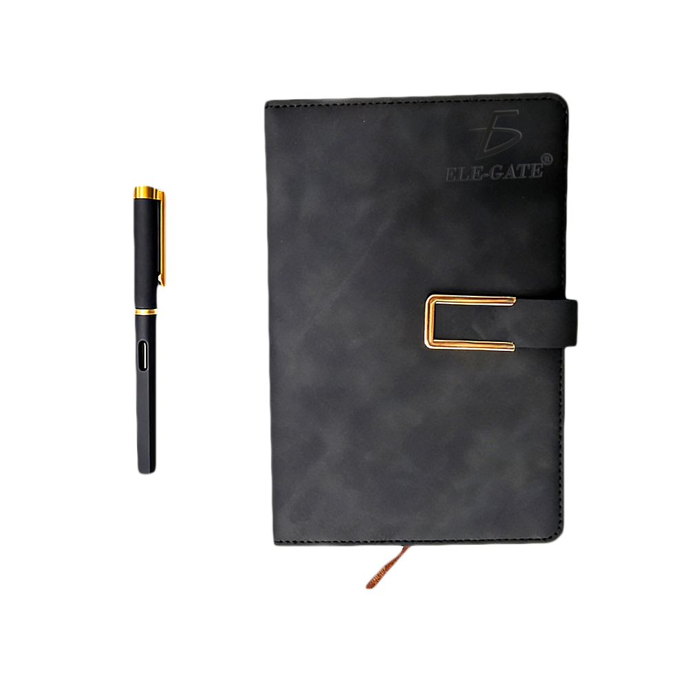 Set de Regalo con Libreta y Pluma – Acabado Tipo Piel con Cierre Magnético - Image 3
