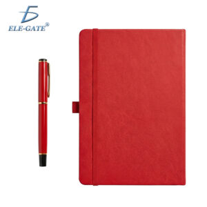 Set de Regalo con Libreta y Pluma Color Rojo