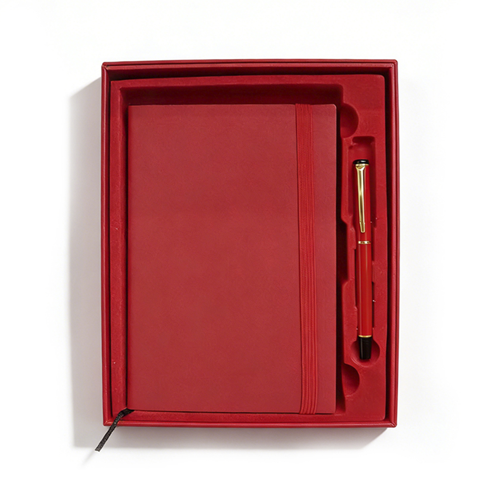 Set de Regalo con Libreta y Pluma Color Rojo - Image 2