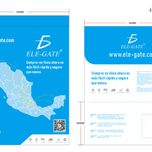 Bolsa de Envío con Impresión Completa  Ideal para Comercio Electrónico Paquete de 100 Unidades en Bolsa OPP Paquetería de 45 x 55 cm