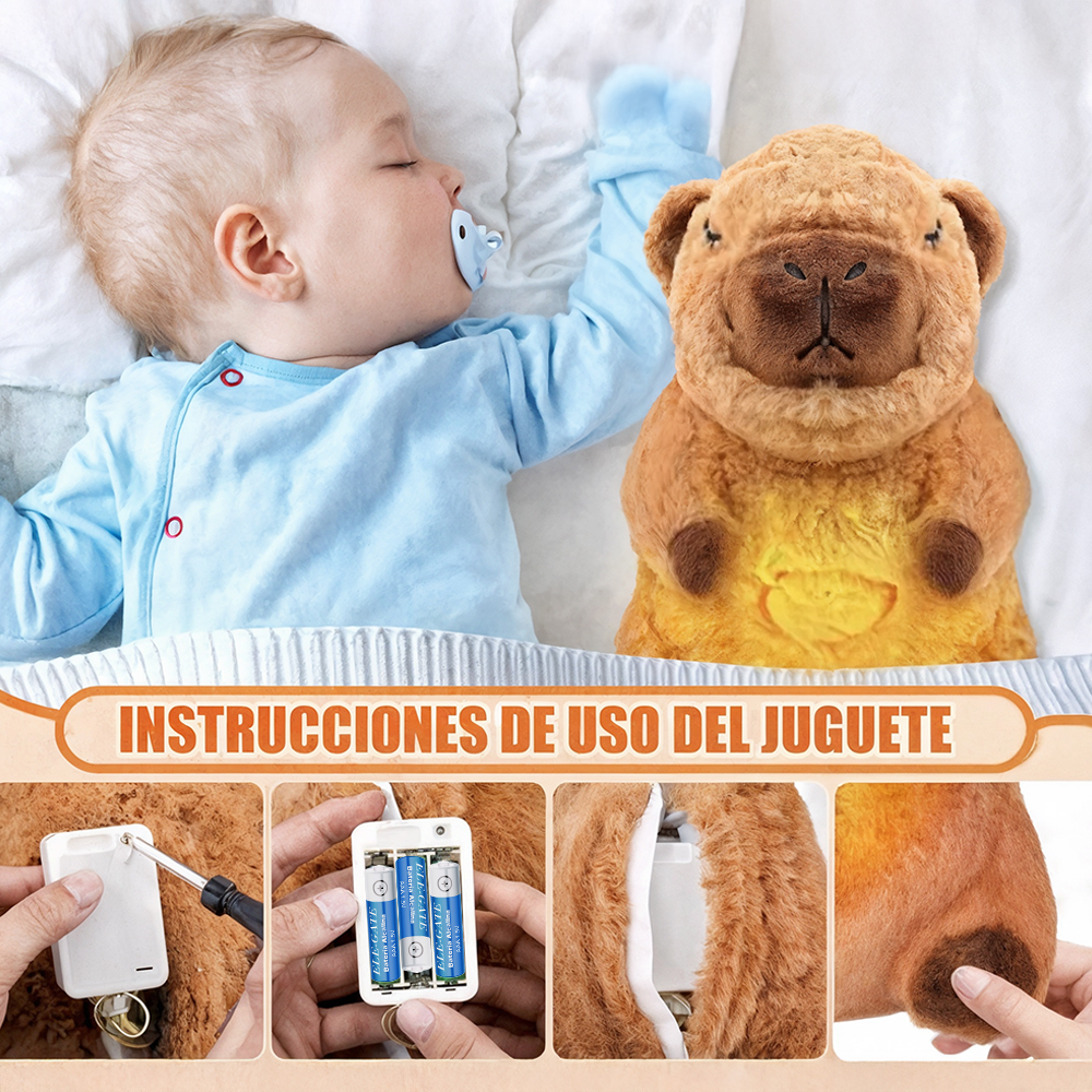 Peluche Capibara con Sonido y Simulación de Respiración - Image 2
