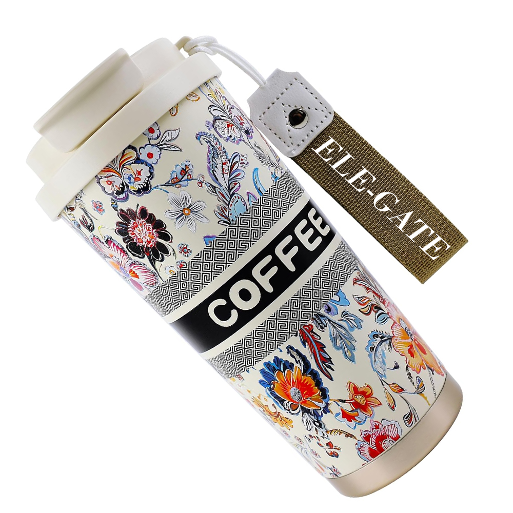 Termo Hermético Floral 500 ml para Bebidas Frías o Calientes - Image 2