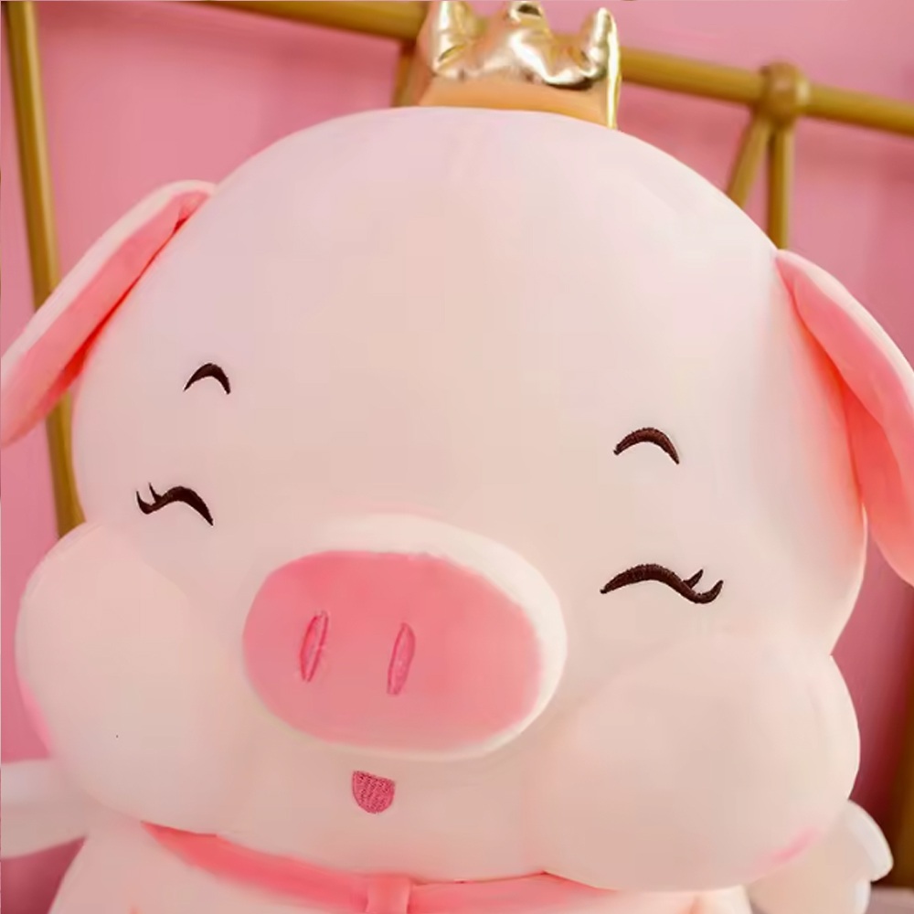 Peluche de Puerquito con Corona 35 cm - Image 2