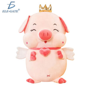 Peluche de Puerquito con Corona 35 cm