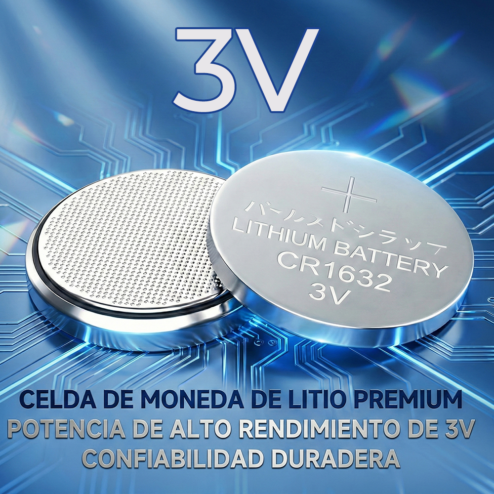 Batería de Litio 3V elegate CR1632 — Pila Tipo Botón para Llaves, Relojes y Dispositivos Electrónicos - Image 3