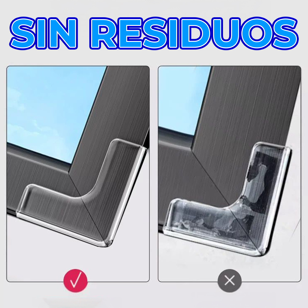 Paquete de 10 Unidades de Silicón Antigolpes con Adhesivo Fuerte - Image 2