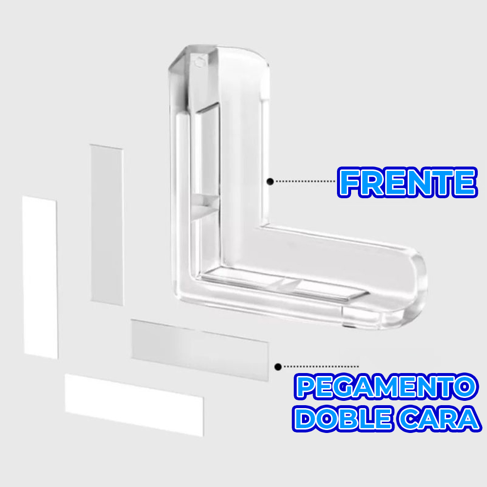 Paquete de 10 Unidades de Silicón Antigolpes con Adhesivo Fuerte - Image 3