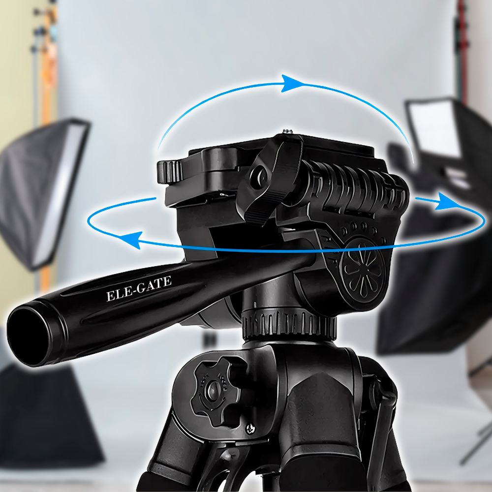 Tripie para Cámara y Celular 56–170 cm con Cabezal Panorámico 360°, Placa de Liberación Rápida 1/4” - Image 2