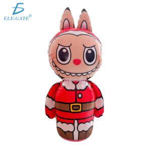 Inflable de Labubu Santa Claus con Luz LED RGB